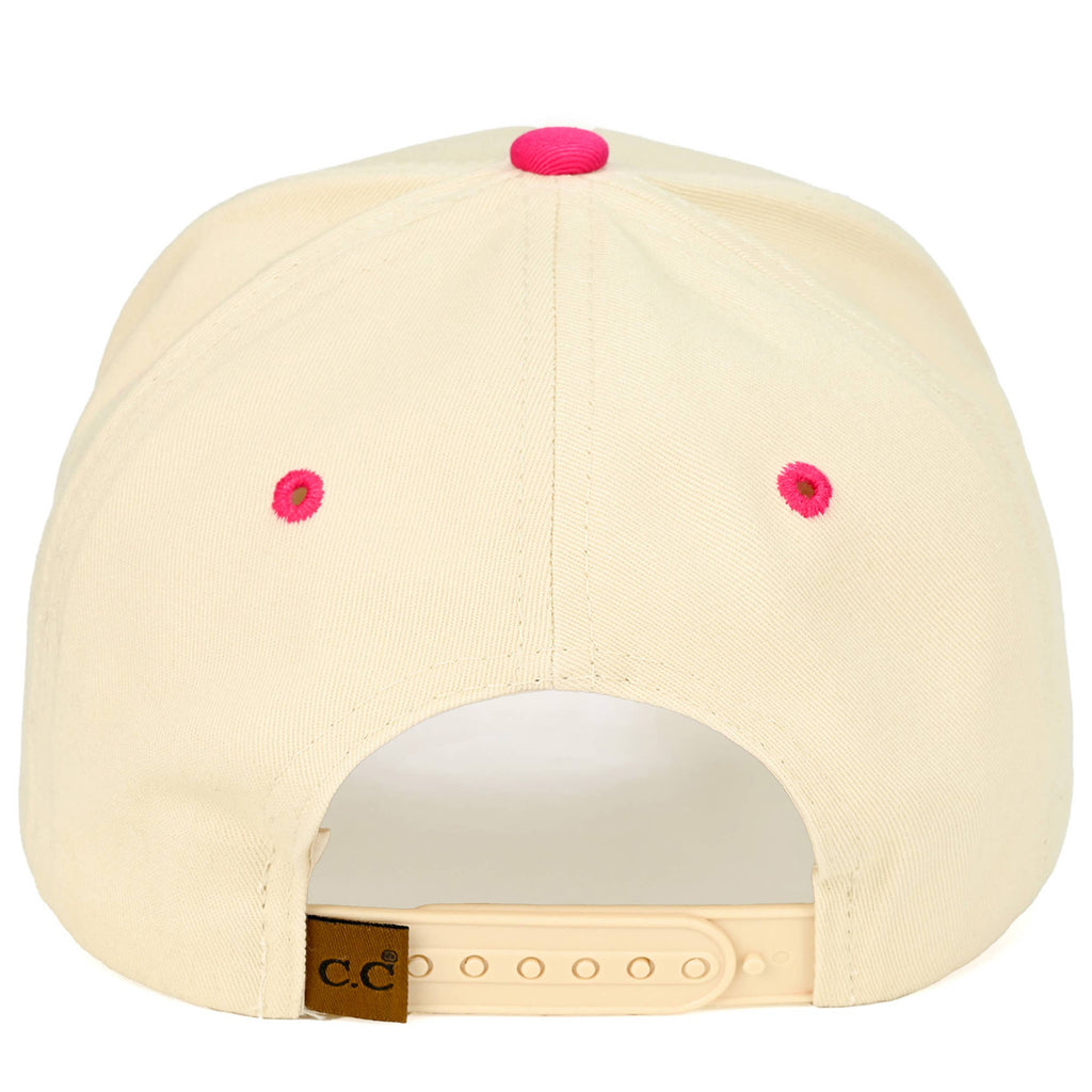 C.C MOMMIN Letter Two Tone Trucker Cap