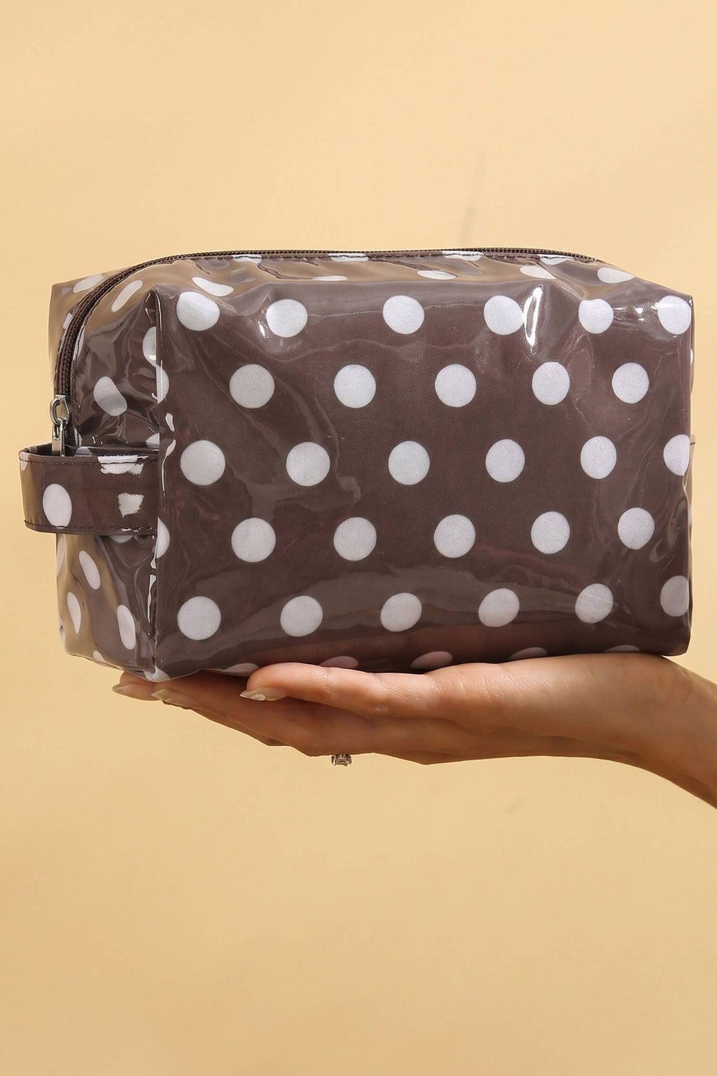 Durable PVC Polka Dot Makeup Bag