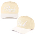 C.C BRIDE Letter Embroidered Two Tone Trucker Cap