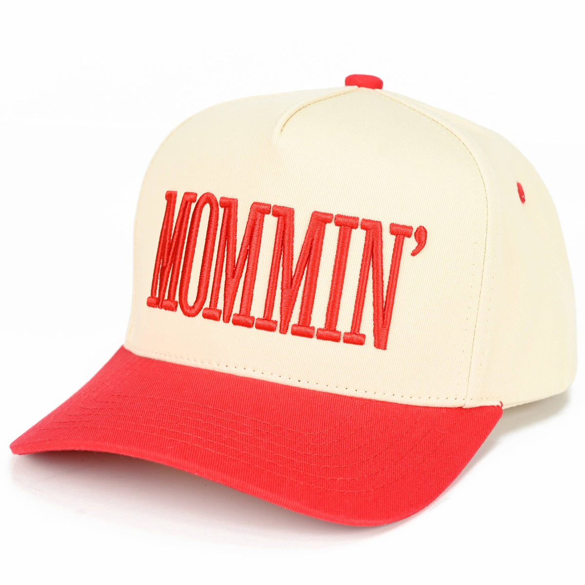 C.C MOMMIN Letter Two Tone Trucker Cap