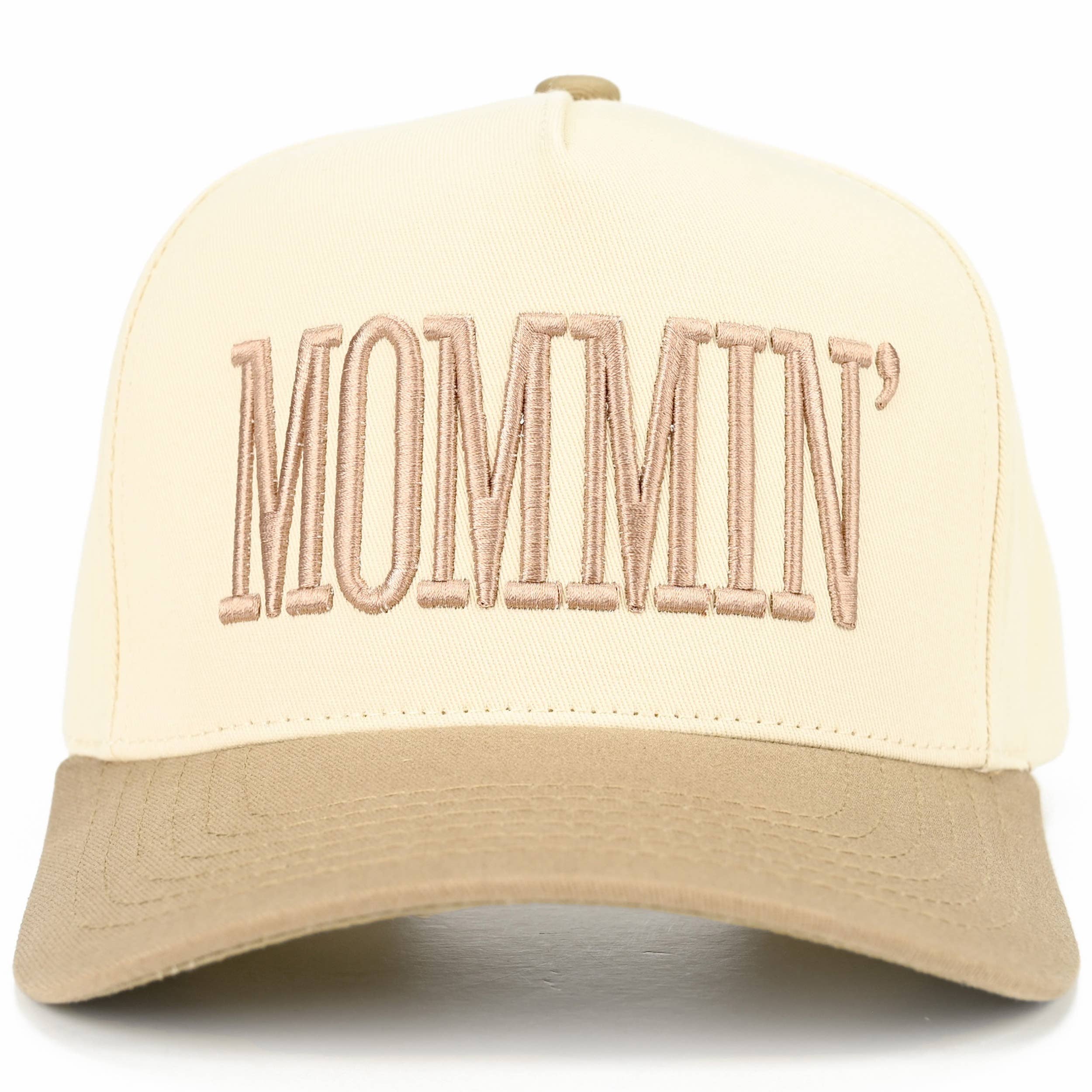 C.C MOMMIN Letter Two Tone Trucker Cap