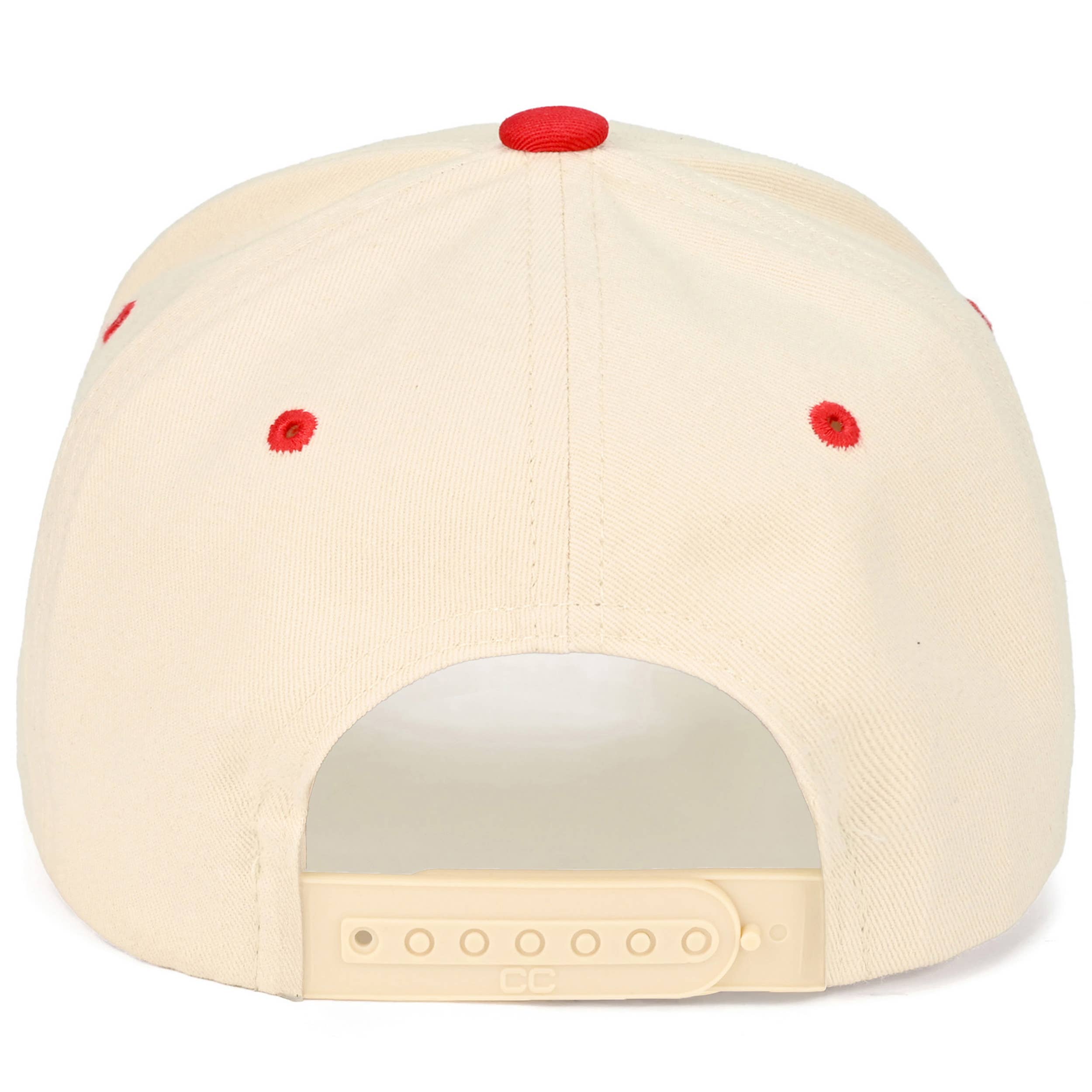 C.C LUCKY CATCH Embroidered Letter on Two Tone Trucker Hat