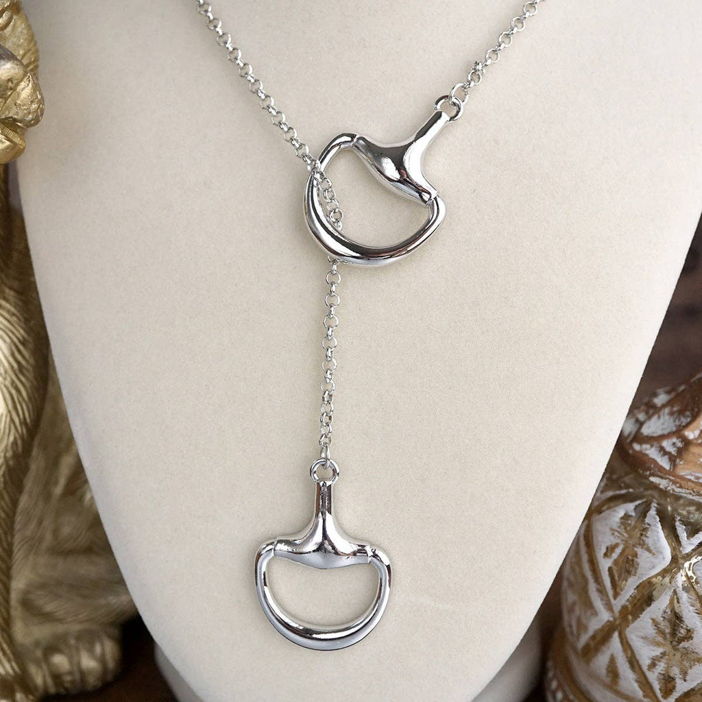 Rider’s Link – Adjustable Horse Bit Lariat Necklace