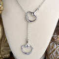 Rider’s Link – Adjustable Horse Bit Lariat Necklace