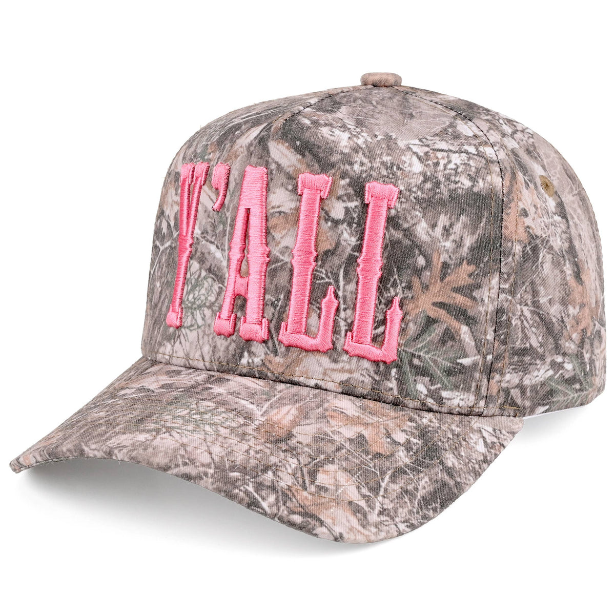 C.C Y'ALL Letter Embroidered Two Tone Trucker Hat