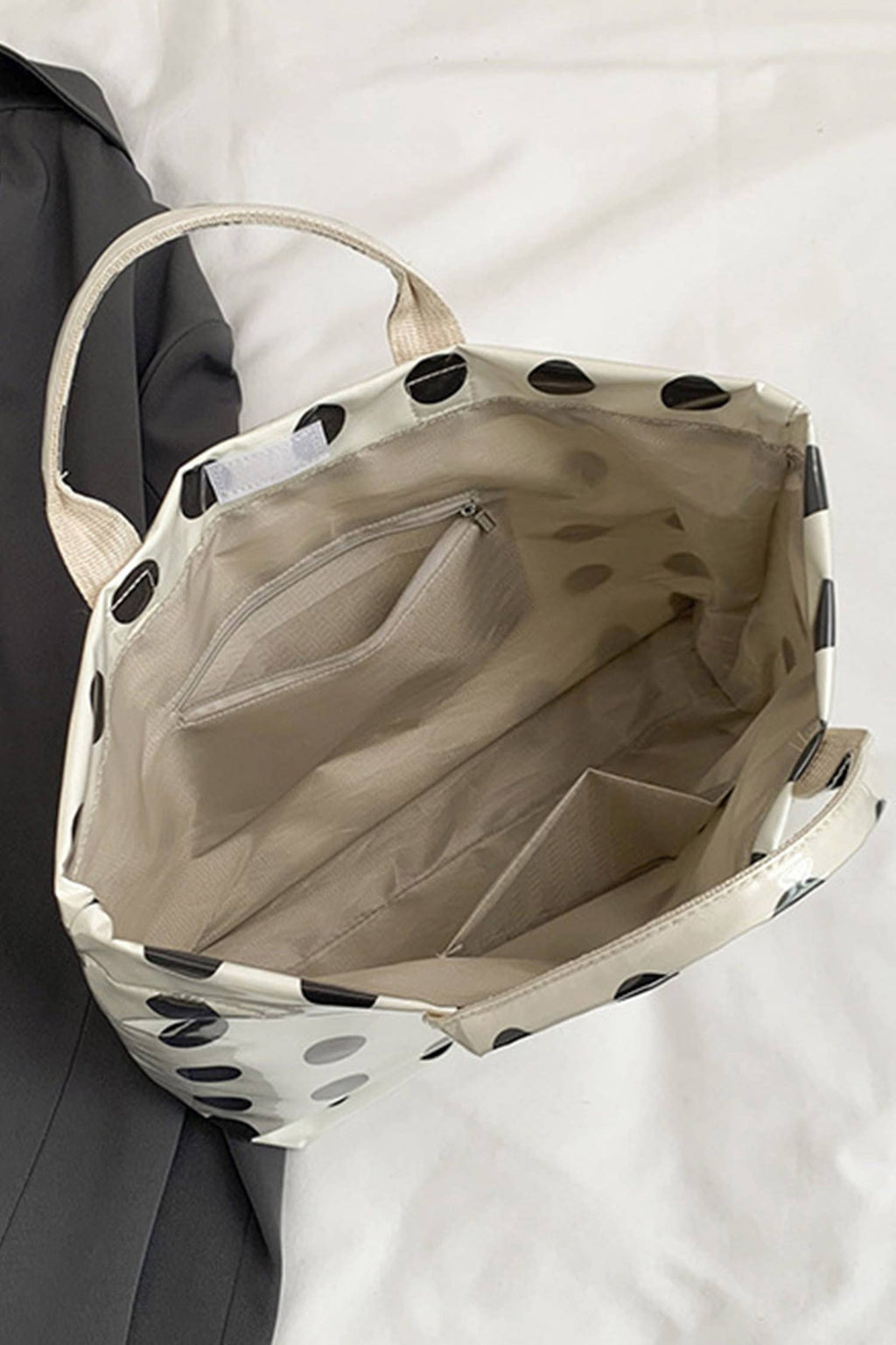 Polka Dot Durable Waterproof PVC Tote Bag