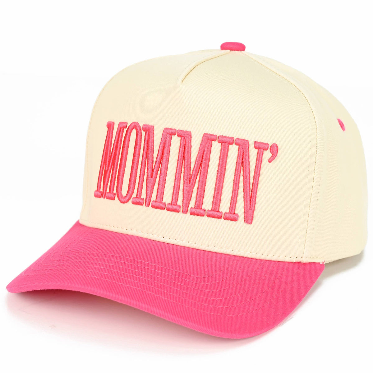 C.C MOMMIN Letter Two Tone Trucker Cap