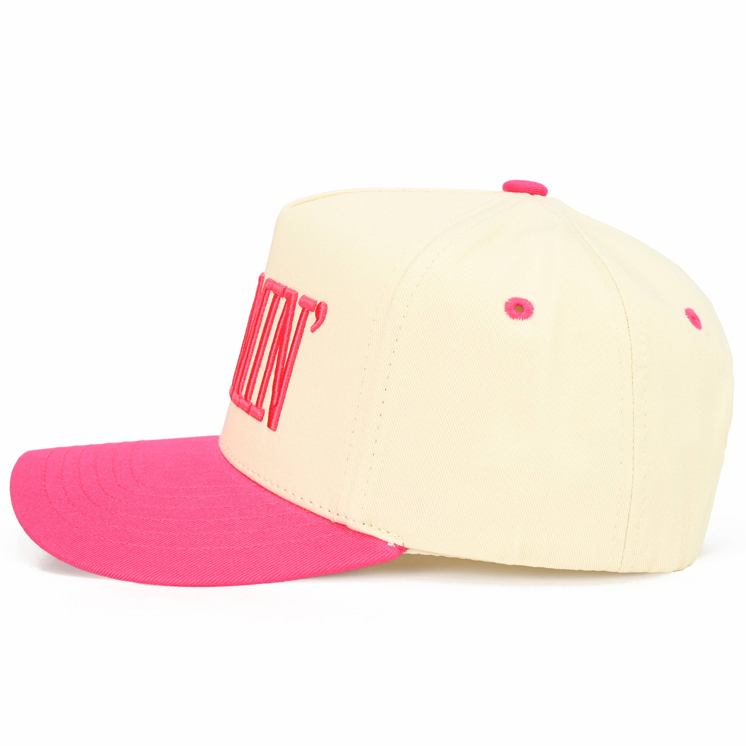 C.C MOMMIN Letter Two Tone Trucker Cap