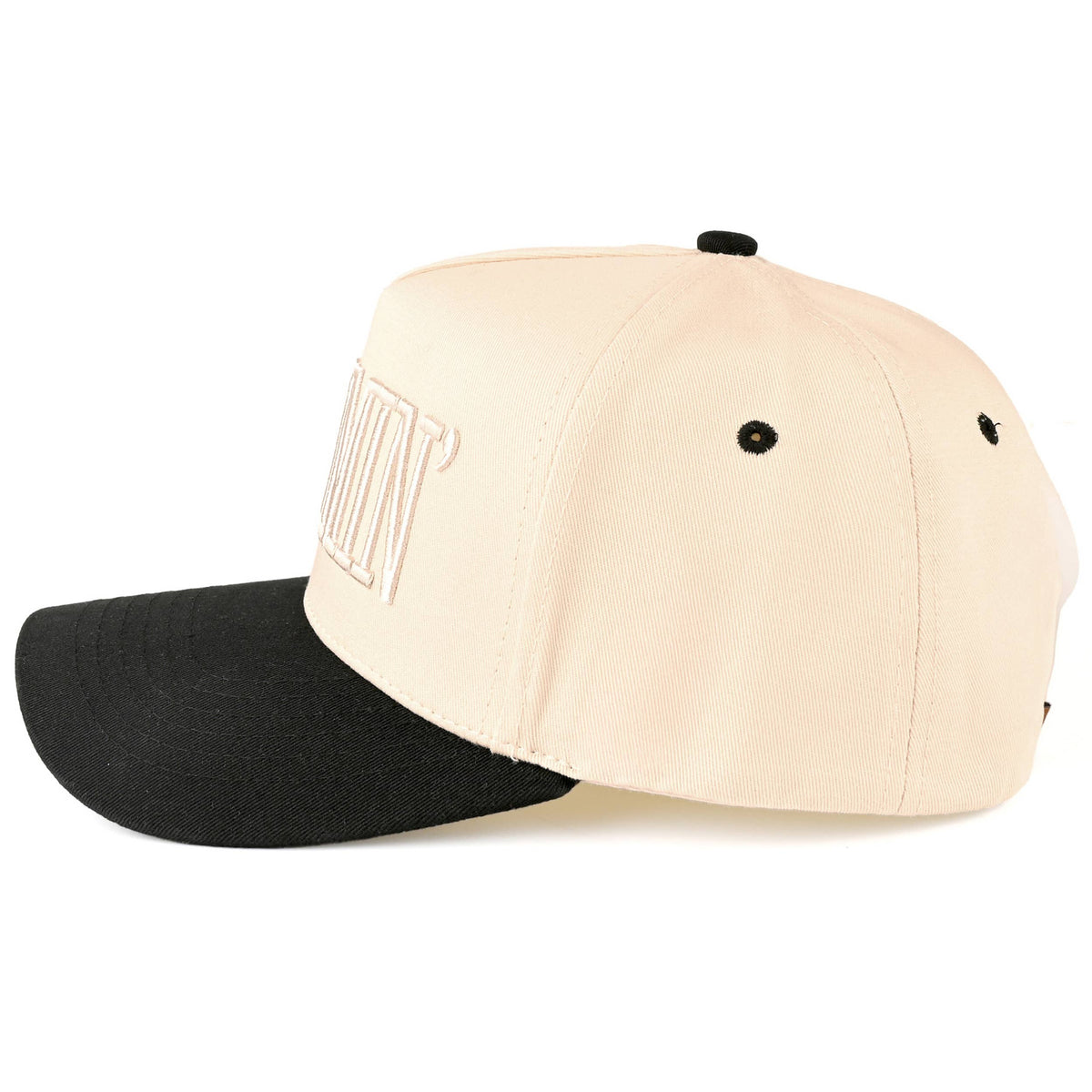 C.C MOMMIN Letter Two Tone Trucker Cap