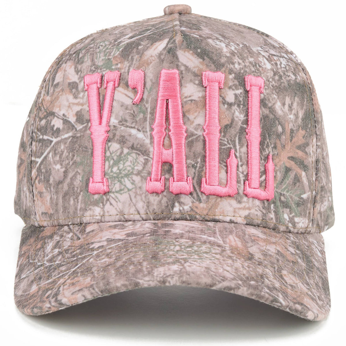 C.C Y'ALL Letter Embroidered Two Tone Trucker Hat
