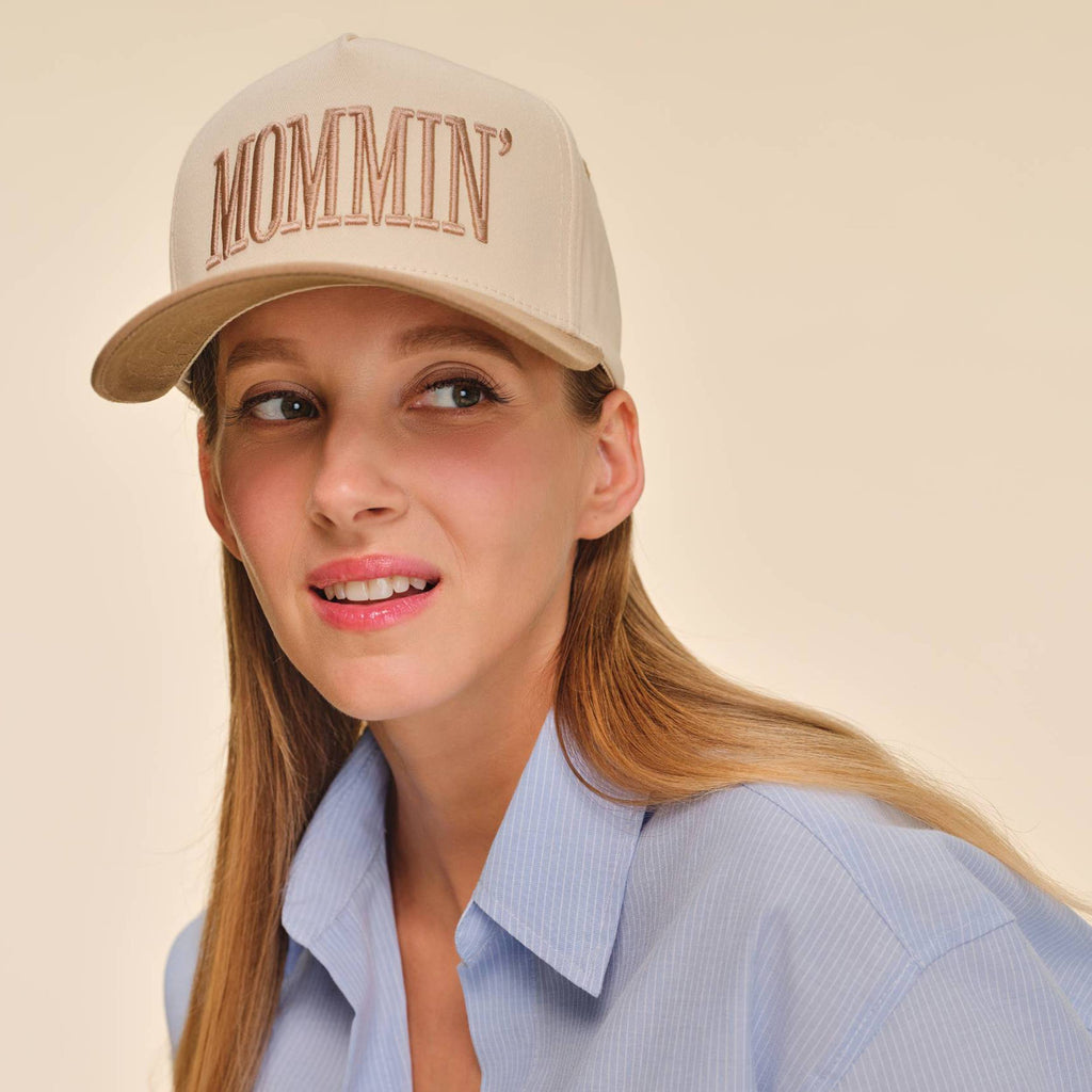 C.C MOMMIN Letter Two Tone Trucker Cap
