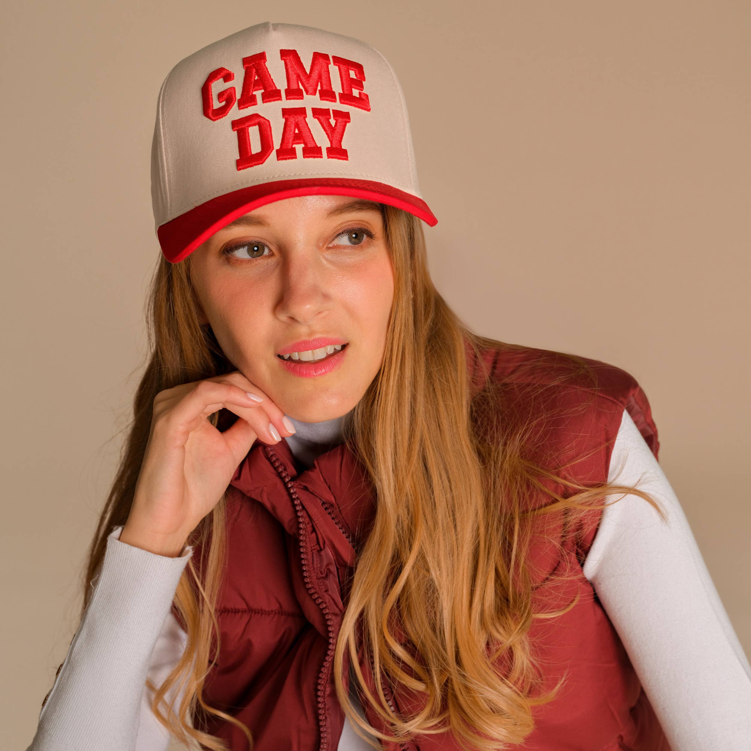 C.C GAME DAY Embroidered Cotton Baseball Cap