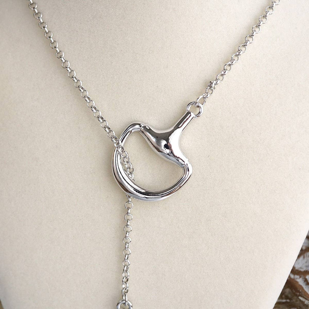 Rider’s Link – Adjustable Horse Bit Lariat Necklace